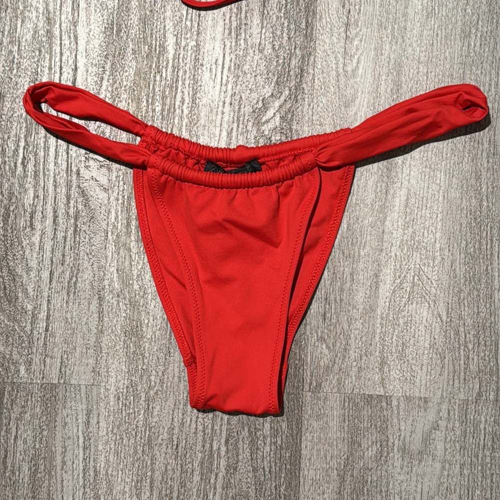 Zara Red Halter Bikini Set - Picture 2 of 16